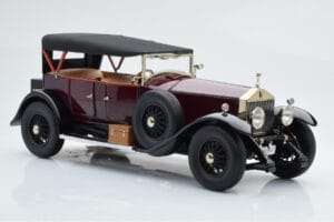 Rolls-Royce Phantom I Kabriolet Bordowy Czerwony Kyosho 1:18 08931R Metal — zdjęcie 5 z 10