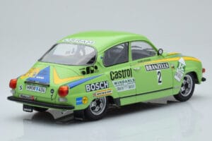 Saab 96 V4 #2 S. Blomqvist / H. Sylvan Rally Sweden 1976 IXO 1:18 18RMC085B Metal — zdjęcie 2 z 6
