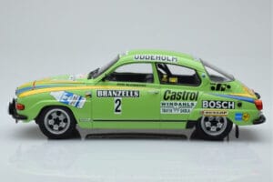 Saab 96 V4 #2 S. Blomqvist / H. Sylvan Rally Sweden 1976 IXO 1:18 18RMC085B Metal — zdjęcie 3 z 6