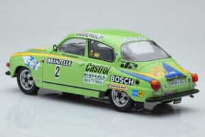 Saab 96 V4 #2 S. Blomqvist / H. Sylvan Rally Sweden 1976 IXO 1:18 18RMC085B Metal — zdjęcie 5 z 6
