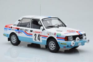 Skoda 130 L Night Version #24 J. Augland Rally Monte Carlo 1987 IXO 1:18 18RMC156 Metal — zdjęcie 4 z 6