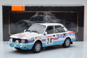 Skoda 130 L Night Version #24 J. Augland Rally Monte Carlo 1987 IXO 1:18 18RMC156 Metal — zdjęcie 6 z 6