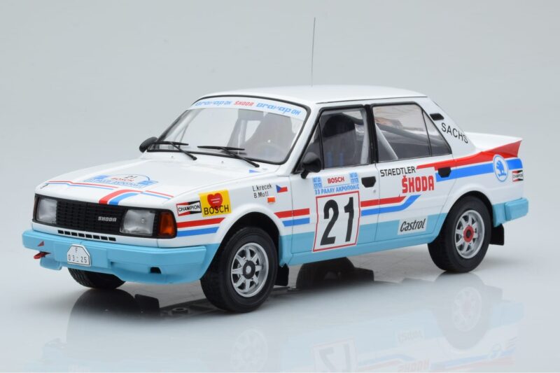 Skoda 130 LR #21 L. Krecek / B. Motl Rally Acropolis 1986 IXO 1:18 18RMC157A Metal