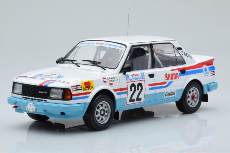 Skoda 130 LR #22 S. Kvaizar / J. Janecek Rally Acropolis 1986 IXO 1:18 18RMC157B Metal