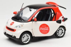 Smart Fortwo 451 Coca-Cola Minichamps 1:18 150036301 Metal — zdjęcie 2 z 8