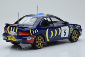 Subaru Impreza 555 #5 C. Sainz / L. Moya Tour de Corse 1995 IXO 1:18 18RMC063A Metal — zdjęcie 2 z 6