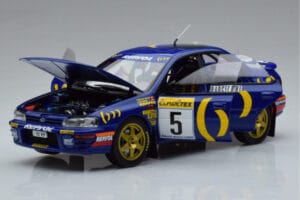 Subaru Impreza #5 C. Sainz / L. Moya 2nd Place Rally Monte Carlo 1995 Kyosho 1:18 08962B Metal — zdjęcie 2 z 9