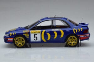Subaru Impreza #5 C. Sainz / L. Moya 2nd Place Rally Monte Carlo 1995 Kyosho 1:18 08962B Metal — zdjęcie 4 z 9