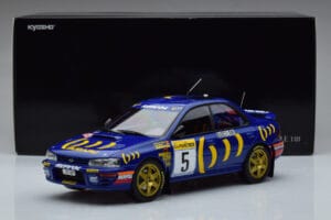 Subaru Impreza #5 C. Sainz / L. Moya 2nd Place Rally Monte Carlo 1995 Kyosho 1:18 08962B Metal — zdjęcie 9 z 9