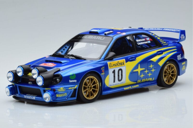 Subaru Impreza WRC #10 T. Makinen / K. Lindstrom Rally Monte Carlo Night Version 2002 Otto 1:18 OT784 Żywica