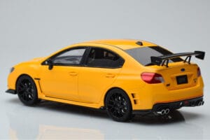 Subaru Impreza WRX STI Nurburgring Challenge Package Żółty Kyosho 1:18 KSR18021Y Żywica — zdjęcie 4 z 5