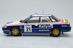 Subaru Legacy RS #21 C. McRae / D. Ringer RAC Rally 1991 IXO 1:18 18RMC080B Metal — zdjęcie 3 z 6