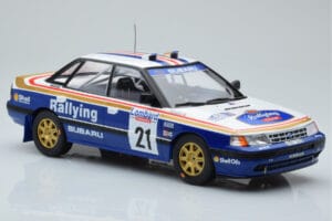 Subaru Legacy RS #21 C. McRae / D. Ringer RAC Rally 1991 IXO 1:18 18RMC080B Metal — zdjęcie 4 z 6