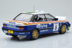 Subaru Legacy RS Night Version #6 M. Alen / I. Kivimaki RAC Rally 1991 IXO 1:18 18RMC080A Metal — zdjęcie 2 z 6