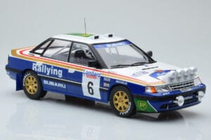 Subaru Legacy RS Night Version #6 M. Alen / I. Kivimaki RAC Rally 1991 IXO 1:18 18RMC080A Metal — zdjęcie 4 z 6