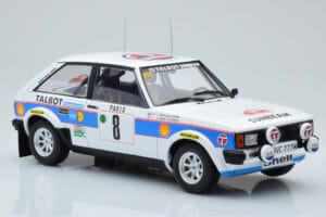 Talbot Sunbeam Lotus Night Version #8 H. Toivonen / P. White Rally Monte Carlo 1981 IXO 1:18 18RMC095B Metal — zdjęcie 4 z 6