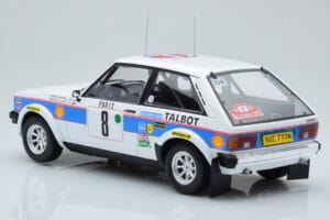 Talbot Sunbeam Lotus Night Version #8 H. Toivonen / P. White Rally Monte Carlo 1981 IXO 1:18 18RMC095B Metal — zdjęcie 5 z 6