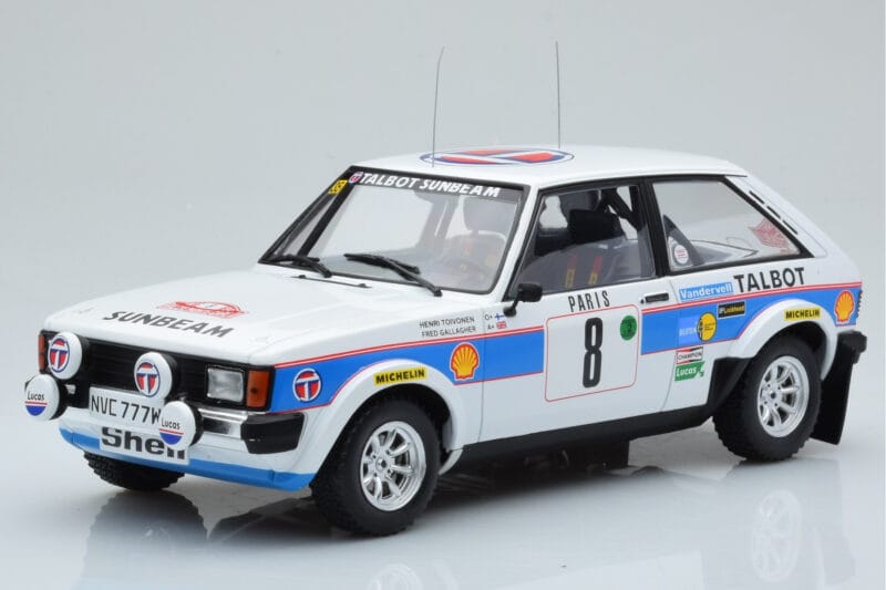 Talbot Sunbeam Lotus Night Version #8 H. Toivonen / P. White Rally Monte Carlo 1981 IXO 1:18 18RMC095B Metal