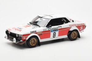 Toyota Celica 2000 GT RA21 #8 H. Mikkola / A. Hertz Lombard RAC Rally 1977 Otto 1:18 OT1044 Żywica