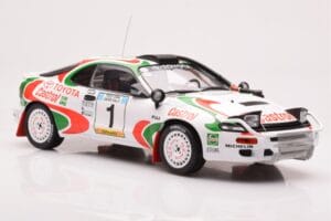 Toyota Celica Turbo 4WD ST185 #1 J. Kankkunen / J. Piironen Safari Rally 1993 IXO 1:18 18RMC150A Metal — zdjęcie 4 z 6