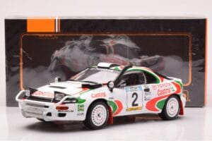 Toyota Celica Turbo 4WD ST185 #2 M. Alén / I. Kivimäki Safari Rally 1993 IXO 1:18 18RMC150B Metal — zdjęcie 6 z 6