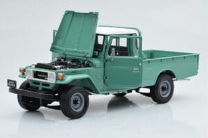 Toyota Land Cruiser 40 4x4 Pickup Zielony Kyosho 1:18 08958FG Metal — zdjęcie 2 z 8