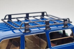 Toyota Land Cruiser 60 Niebieski Z Opcjonalnymi Częściami Kyosho 1:18 08956XBL Metal — zdjęcie 7 z 11