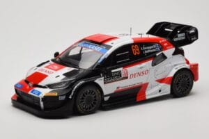 Toyota GR Yaris Rally1 #69 K. Rovanpera / J. Halttunen Rally Monte Carlo World Champion 2023 IXO 1:18 18RMC152B Metal