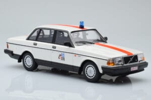 Volvo 240 GL Policja Belgia Minichamps 1:18 155171492 Metal — zdjęcie 4 z 6