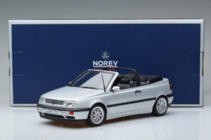 Volkswagen Golf Mk3 Kabriolet Srebrny Norev 1:18 188468 Metal — zdjęcie 6 z 6