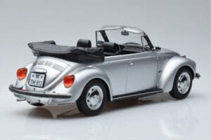 Volkswagen Beetle 1303 Kabriolet Srebrny Norev 1:18 188530 Metal — zdjęcie 2 z 6