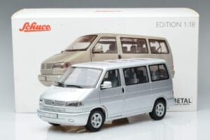 Volkswagen T4b Transporter Caravelle Minibus Schuco 1:18 450041500 Metal — zdjęcie 8 z 8