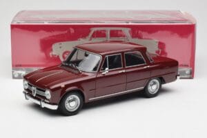 Alfa Romeo Giulia 1300 Ciemnoczerwony Minichamps 1:18 180120906 Metal — zdjęcie 8 z 8