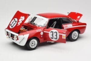 Alfa Romeo GTA 1300 Junior #33 T. Hezemans / G. van Lennep Hezemans Jarama 1972 Minichamps 1:18 100721233 Metal — zdjęcie 2 z 8