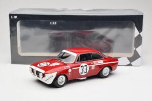 Alfa Romeo GTA 1300 Junior #33 T. Hezemans / G. van Lennep Division 1 Winners 4 Hours of Jarama 1972 Minichamps 1:18 15572123 — zdjęcie 6 z 6