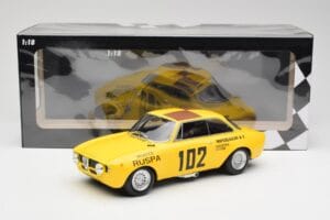 Alfa Romeo GTA 1300 #102 Squadra Corse R. Zanetti / M. Ruspa / Monzeglio Targa Florio 1971 Minichamps 1:18 155711202 Metal — zdjęcie 6 z 6