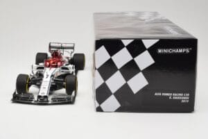 Alfa Romeo Racing C38 #7 K. Raikkonen F1 2019 Minichamps 1:18 110190007 Metal — zdjęcie 6 z 6