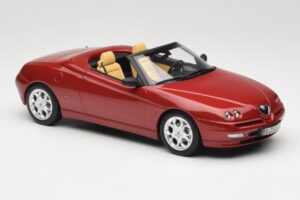 Alfa Romeo Spider 916 Proteo Red Metallic Norev 1:18 187854 Metal — zdjęcie 4 z 6