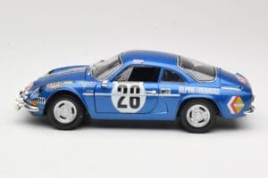 Alpine A110 1600S #28 Alpine-Renault O. Andersson / D. Stone Rally Monte Carlo 1971 Maisto 1:18 56033 Metal — zdjęcie 4 z 8