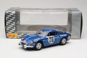 Alpine A110 1600S #28 Alpine-Renault O. Andersson / D. Stone Rally Monte Carlo 1971 Maisto 1:18 56033 Metal — zdjęcie 8 z 8