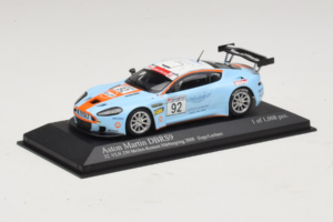 Aston Martin DBRS9 Gulf #92 T. Enge / Lechner VLN 250 Nurburgring 2008 Minichamps 1:43 400081392 Metal — zdjęcie 2 z 4