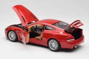 Aston Martin V12 Vanquish Czerwony Bburago 1:18 34063 Metal — zdjęcie 5 z 8