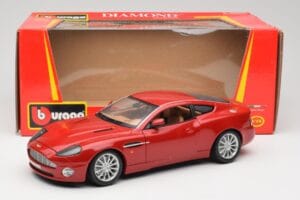 Aston Martin V12 Vanquish Czerwony Bburago 1:18 34063 Metal — zdjęcie 8 z 8
