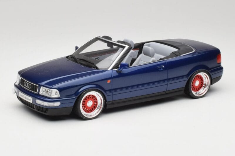 Audi 80 B4 Kabriolet Ming Niebieski Metallic Custom Wheels Otto 1:18 OT806-C Żywica