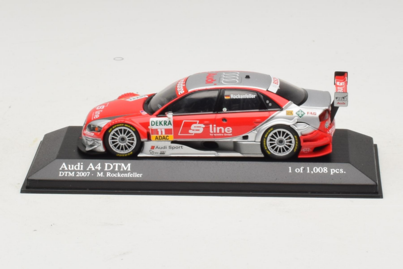 Audi A4 DTM #11 M. Rockenfeller Audi Sport Team Phoenix DTM 2007 Minichamps 1:43 400079611 Metal