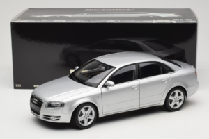 Audi A4 B7 Srebrny Minichamps 1:18 100014402 Metal — zdjęcie 8 z 8