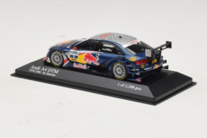 Audi A4 DTM #1 M. Ekstrom Audi Sport Team Abt Sportsline DTM Champion 2008 Minichamps 1:43 400081801 Metal — zdjęcie 3 z 4