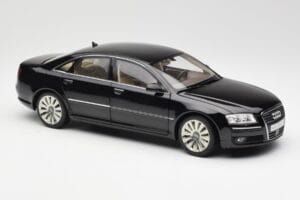 Audi A8 D3 W12 Czarny Kyosho 1:18 09212BK Metal — zdjęcie 6 z 8
