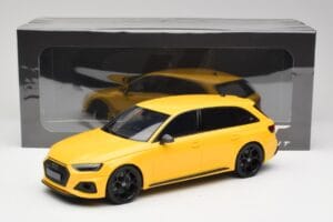 Audi RS4 B9 Avant 25th Anniversary Vegas Żółty GT Spirit 1:18 GT935 Żywica — zdjęcie 6 z 6