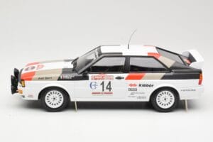 Audi Quattro #14 M. Mouton / F. Pons Winners Rally Sanremo 1981 Minichamps 1:18 155811114 Metal — zdjęcie 3 z 6
